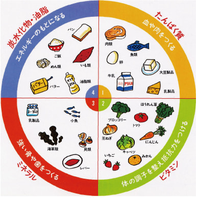 4つの食品グループ